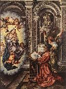GOSSAERT, Jan (Mabuse) St Luke Painting the Madonna sdg